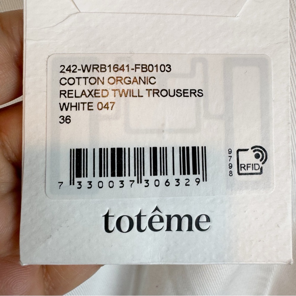 Toteme Ivory Wide-Leg Tailored Trousers NWOT ( didn’t fit) - Picture 7 of 11